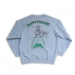 ”HAPPY FISHING” CREW SWEAT